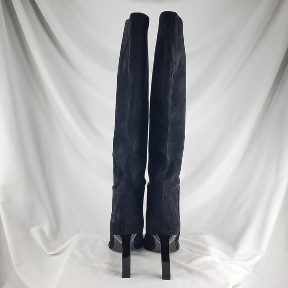 Nine West Women's Black Knee High Boots Eardy Heeled Pointed Toe Size 7.5 M - Picture 9 of 14